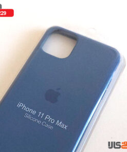 کاور سیلیکونی برای گوشی موبایل اپل مدل iphone11 pro Max (آبی نفتی روشن)