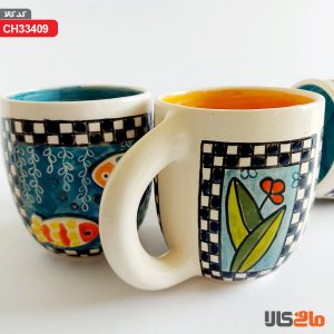 ماگ سرامیکی با طرح برجسته (ماهی)