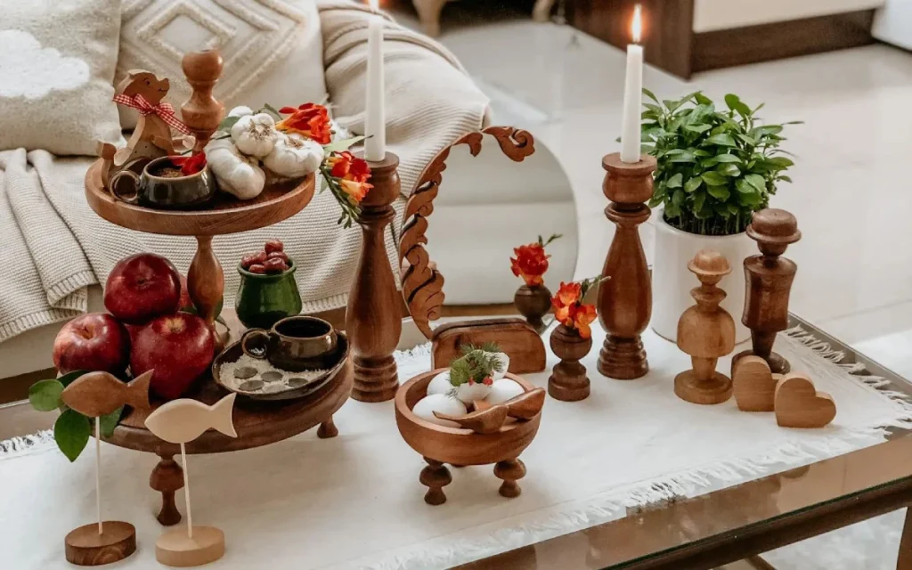 سفره هفت سین چوبی
