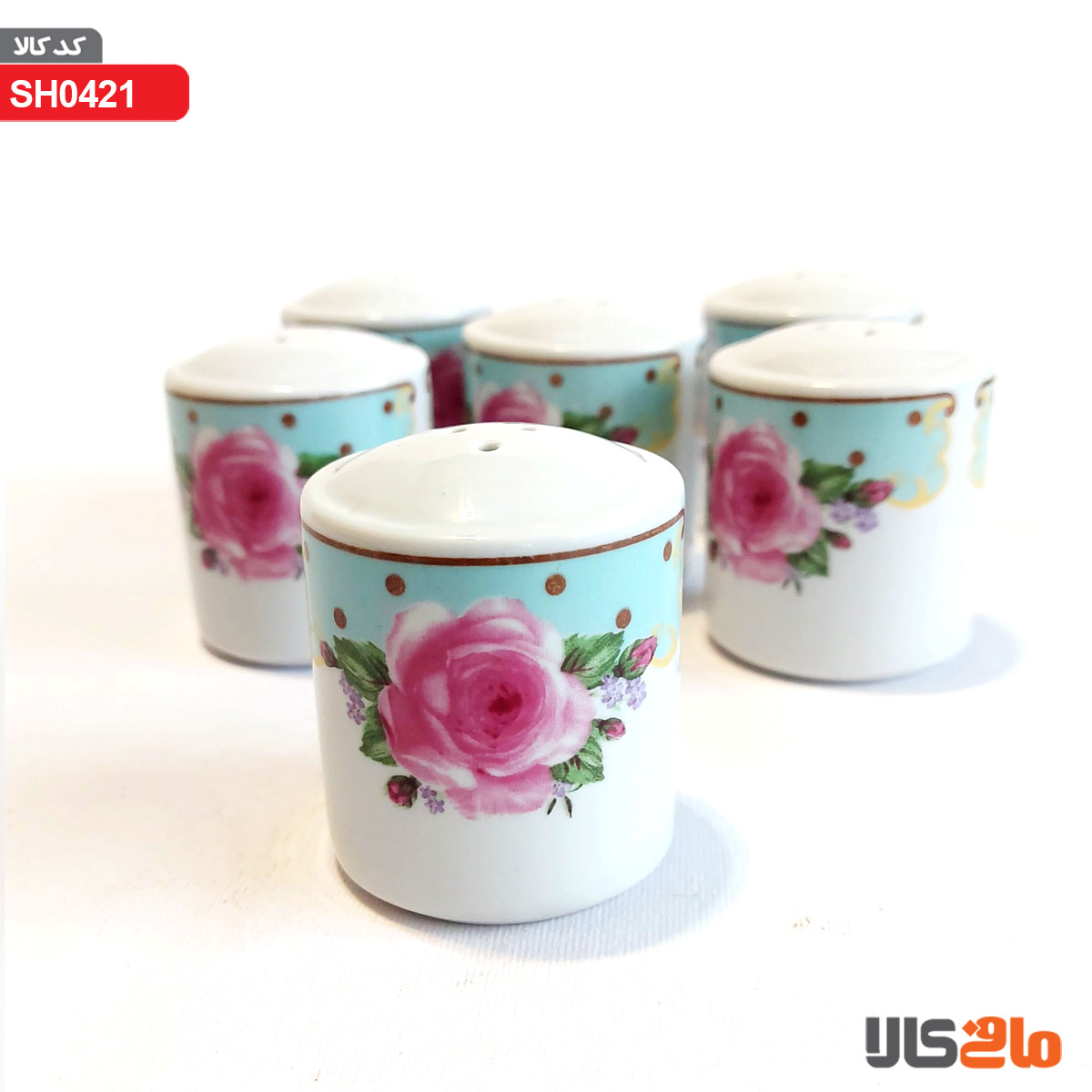 نمک پاش طرح گل جنس چینی